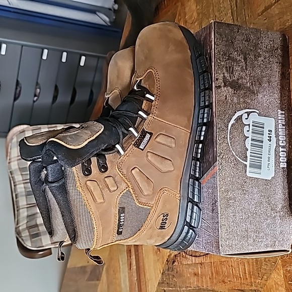 Hoss tan work boots sz 8.5 - Picture 2 of 6